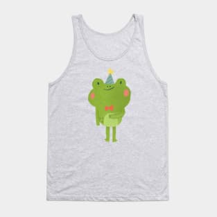 Standing Party Frog Tank Top